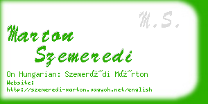 marton szemeredi business card